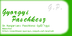 gyorgyi paschkesz business card